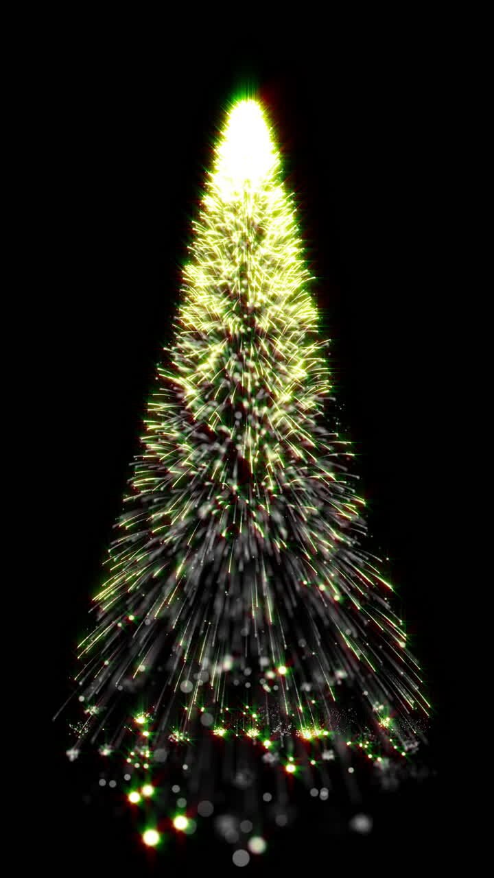 Christmas Glowing Particles Tree Trail Reveal Element