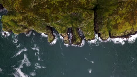 Aerial-Overhead-Bird's-Eye-View-of-Horn-Head-Peninsula-Coast,-Ireland
