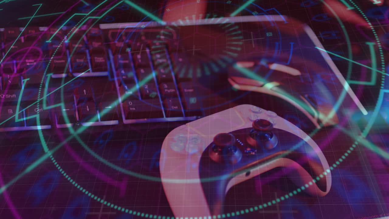 비디오 게임 컴퓨터 장비를 통해 범위의 애니메이션과 데이터 처리