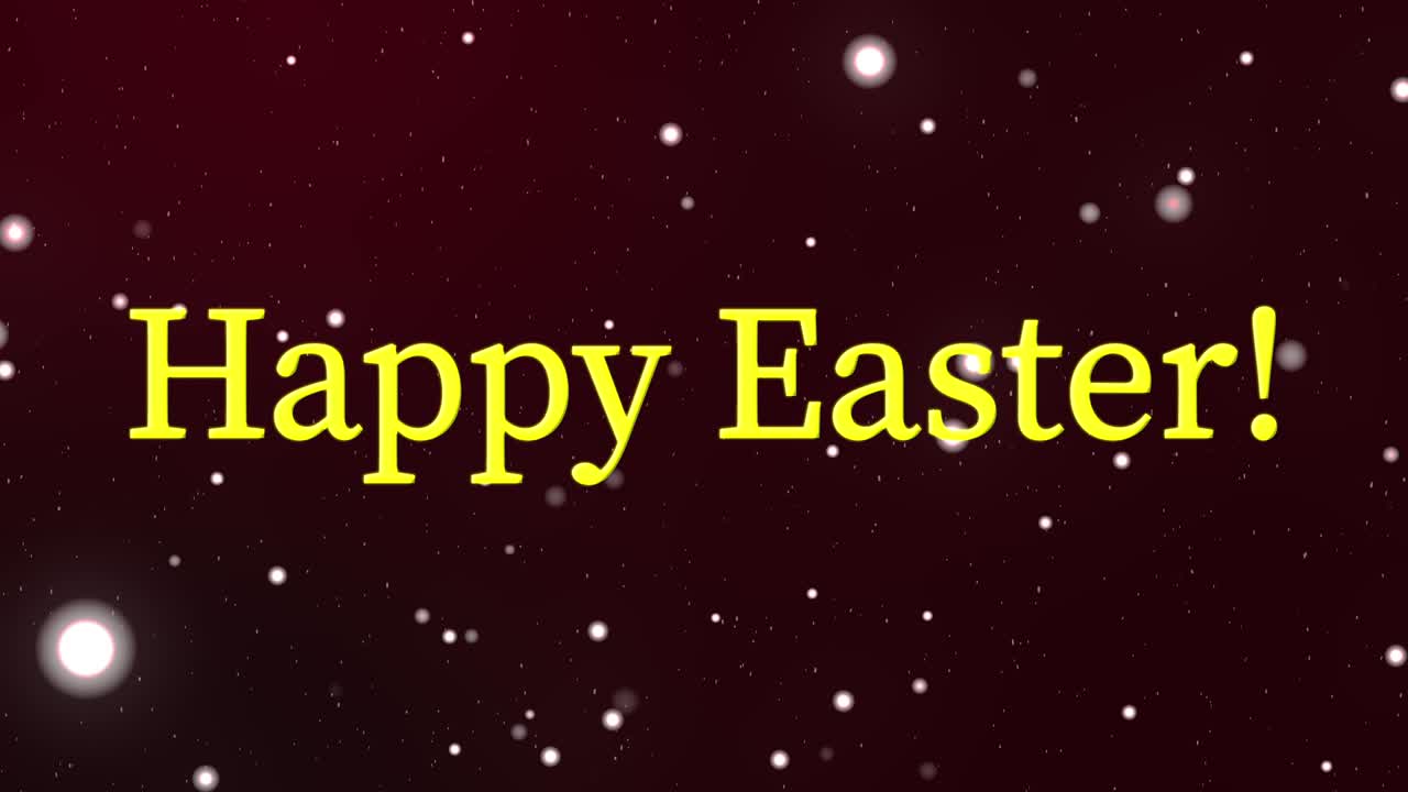 feliz evento de pascua texto animación gráficos en movimiento