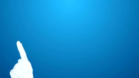 señalando el dedo del guante blanco para los anuncios en la pantalla verde de navidad 4k chroma clave conjunto de imágenes de video.