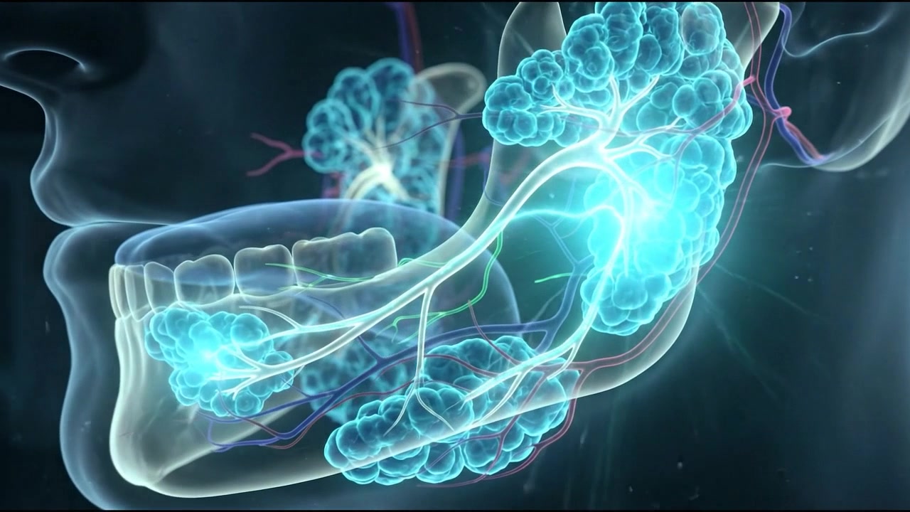Medical Animation of Human Salivary Glands and Anatomy