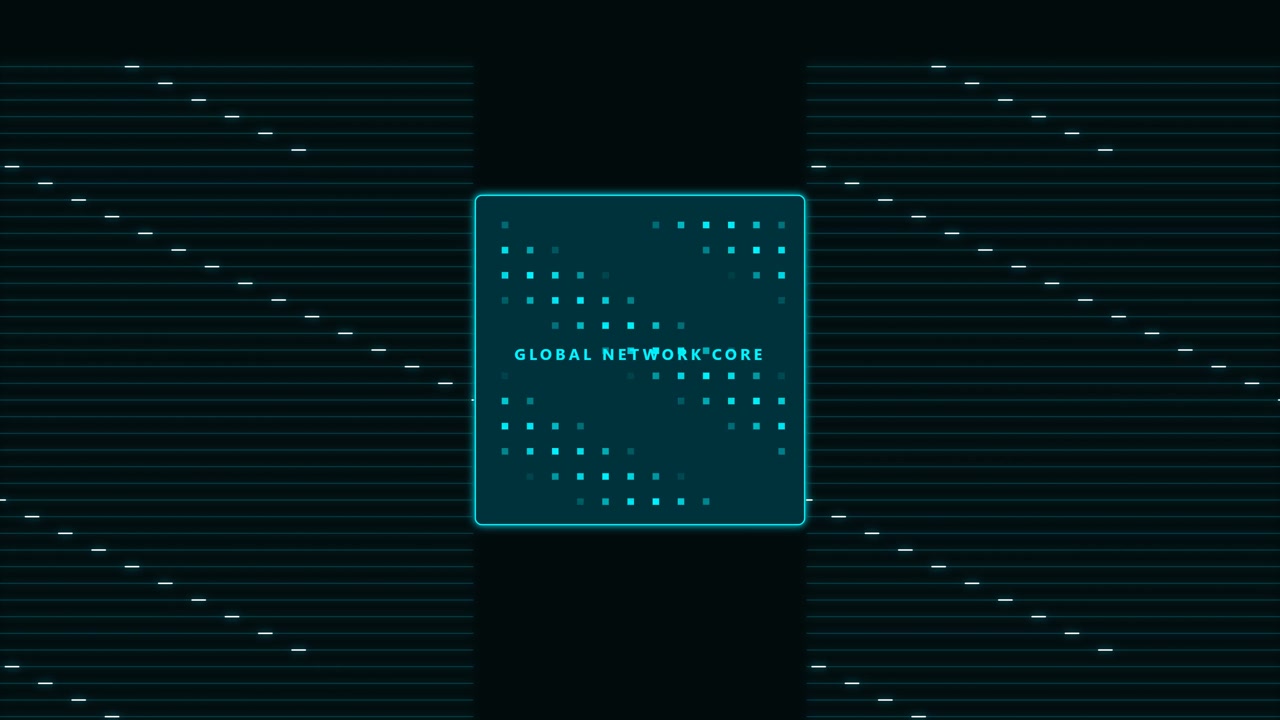 Digital Global Network Core Interface Animation