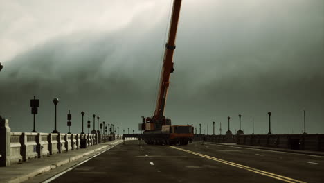 puente de carretera en construcción