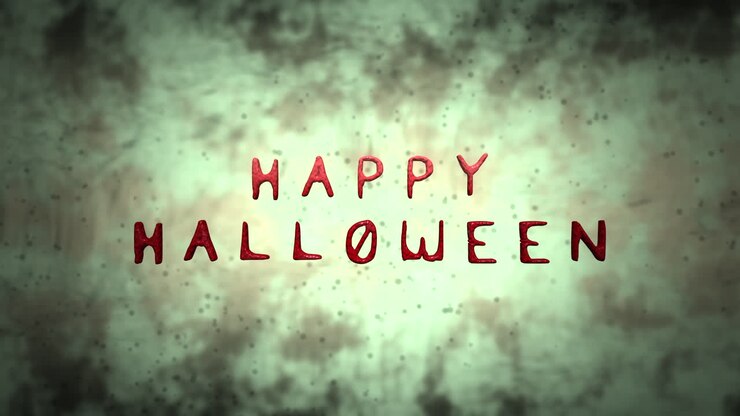 fröhliches halloween auf grün giftig mit glitzern