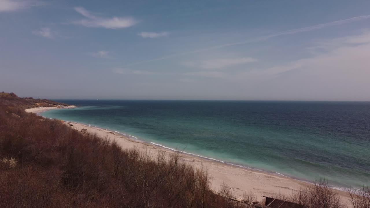Beautiful Empty Beach In Early Spring