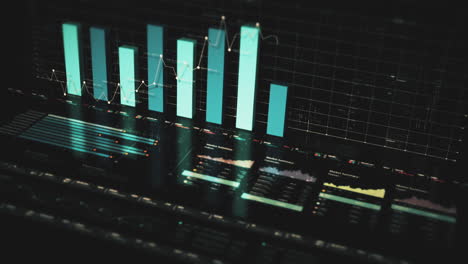 dynamic data visuals for business info graphics, animated charts, and data-driven insights for a business meeting mock-up