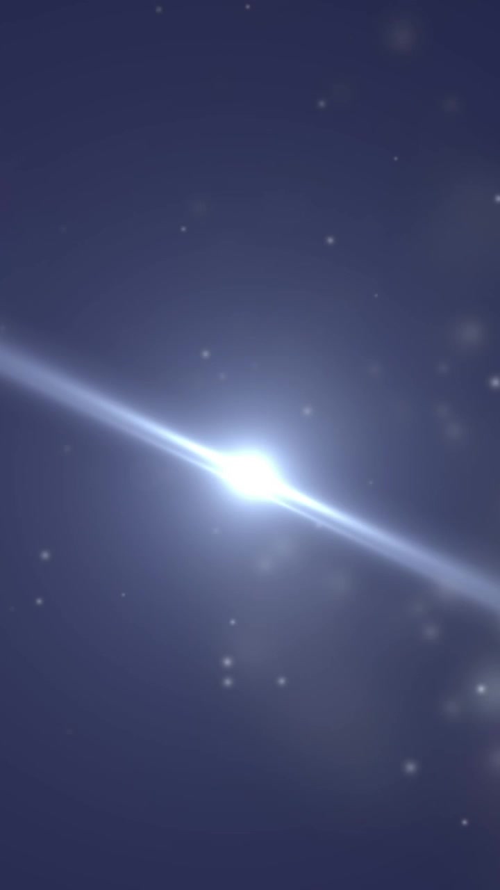 Animazione di un punto luce bianco su sfondo nero