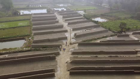 the brick industry developed around the alluvial soil along the ganga river