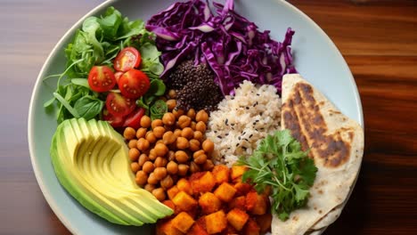 healthy and delicious vegetarian bowl