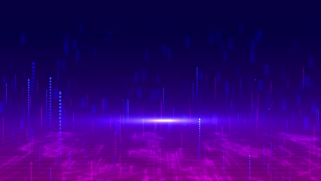 4k futuristic background of digital cyberspace particles data network connections abstract