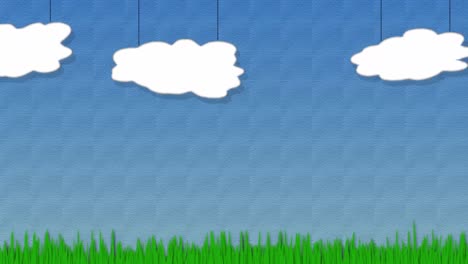 Clouds-and-grass-stage-free-to-use-looping-animation