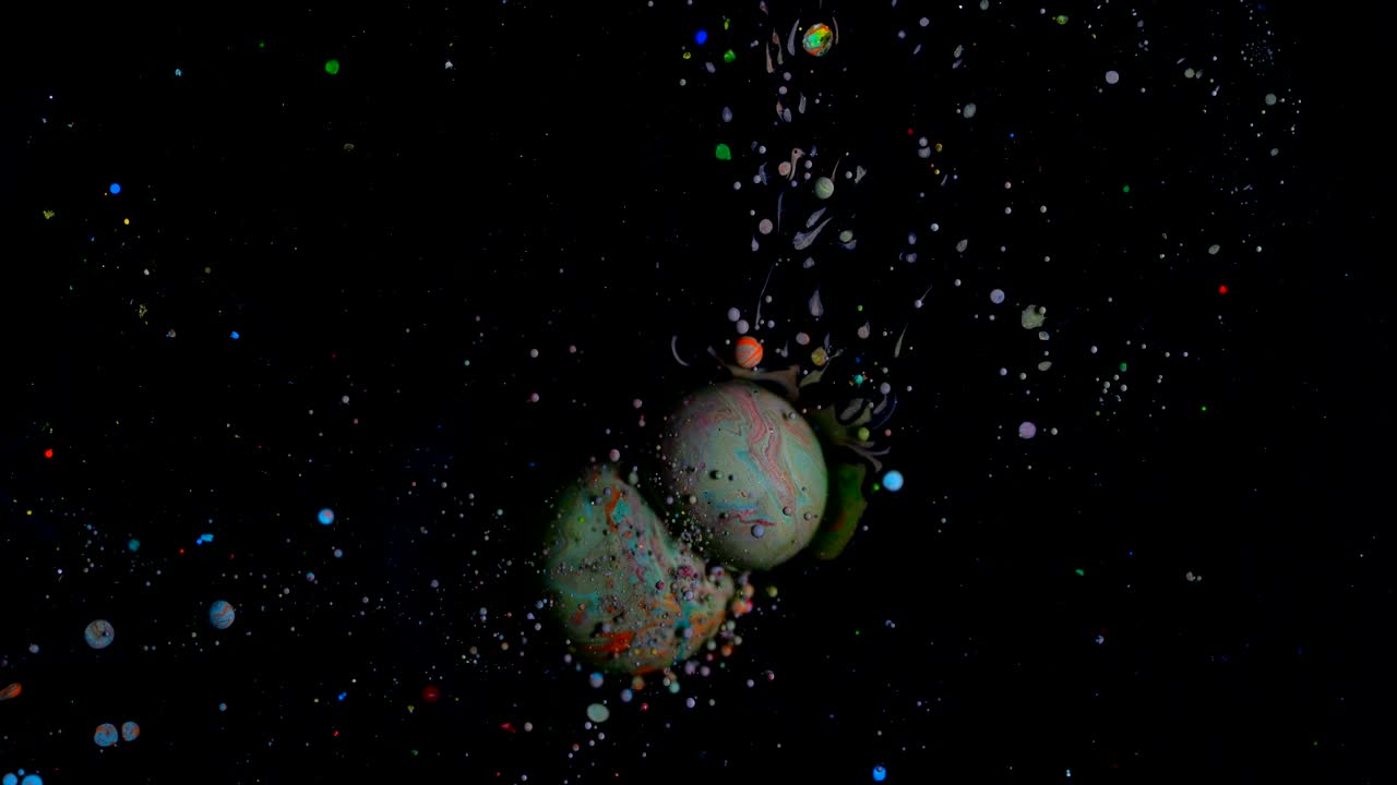 colores en movimiento, efecto líquido, burbujas de jabón