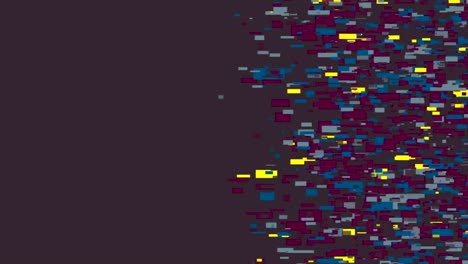 fondo de movimiento tecnológico geométrico con efecto de glitch grunge