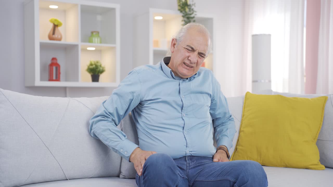 The old man who doesn't feel well.