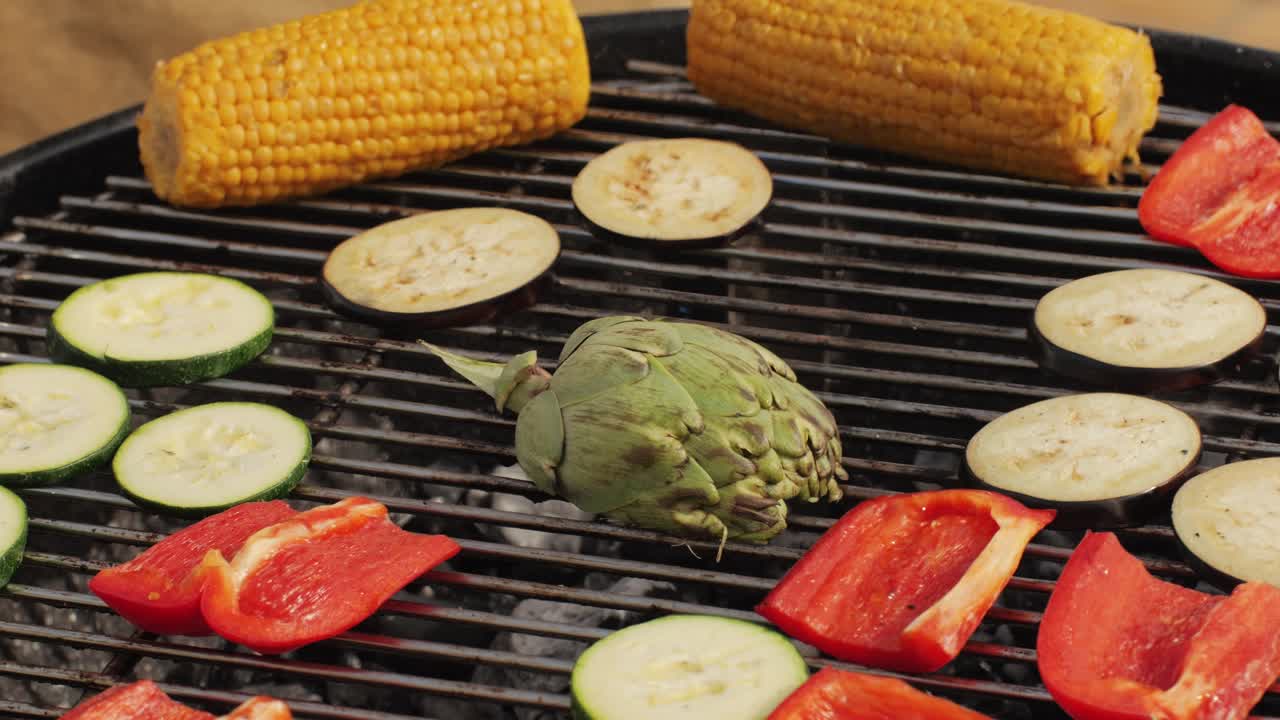 Grilled Vegetables and Corn on the Cob