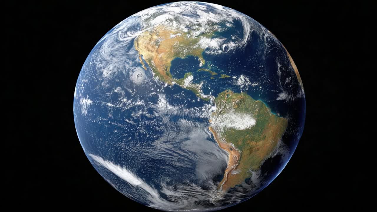 A Stunning View of Earth from Space: Capturing the Beauty of Our Planet and Its Oceans with Lush Landscapes and Dynamic Weather Patterns