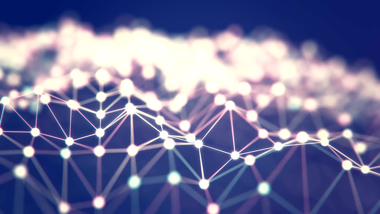 paisaje de red abstracto de 4k.