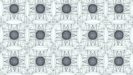 sorprendente patrón geométrico de líneas y círculos que se cruzan