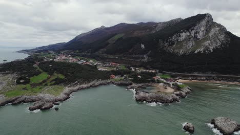 islands in cantabria aerial image