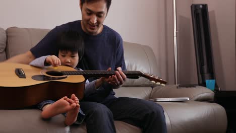 family enjoying time relaxing together at home