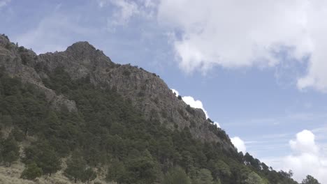 hiking trail leading to the top of iztaccihuatl volcanic mountain in mexico