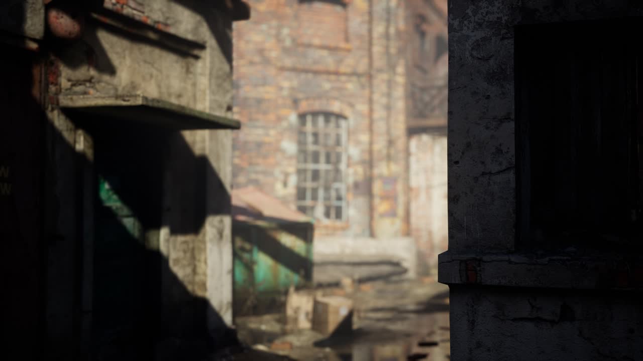 코로나바이러스 코로나19 전염병으로 인해 버려진 공장이 비어 있습니다.