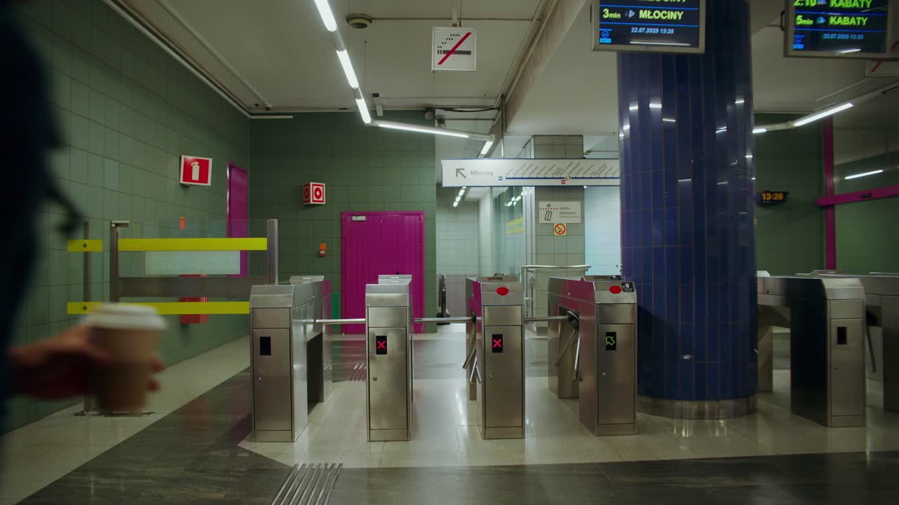 地下鉄駅の内部