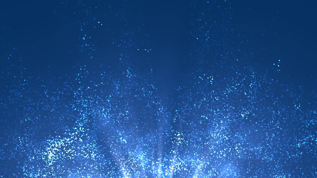 Abstract Glowing Blue Particles | Premium Stock Video Footage