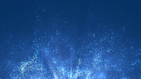 abstract glowing blue particles