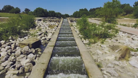 Die-Wunderschöne-San-Antonio-River-Mission-Erreicht-An-Einem-Herbstnachmittag