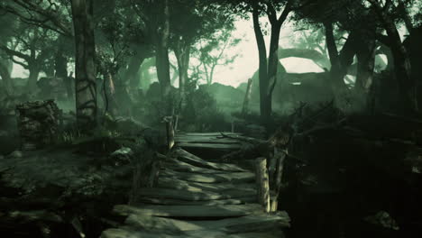 misteriosas ruinas del bosque de niebla