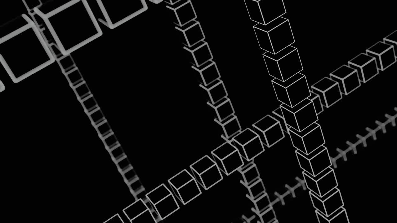 patrón de cuadrícula de cubo 3d abstracto