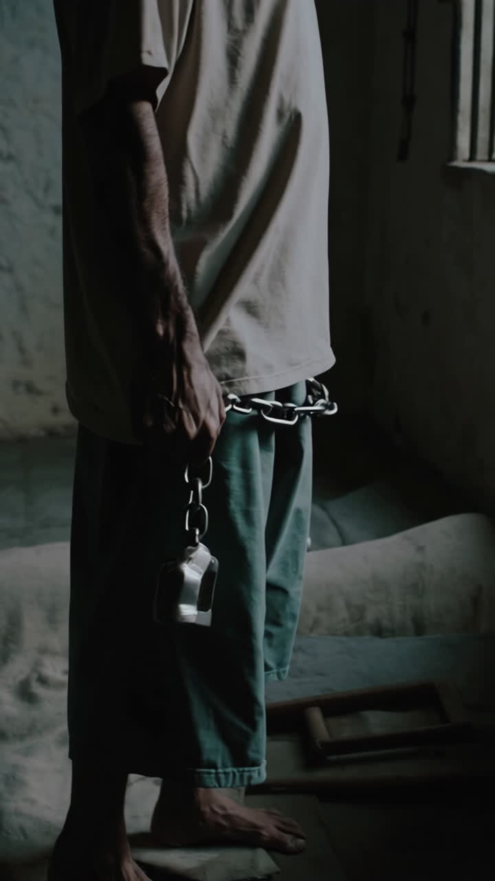 A Depicted Man in Prison