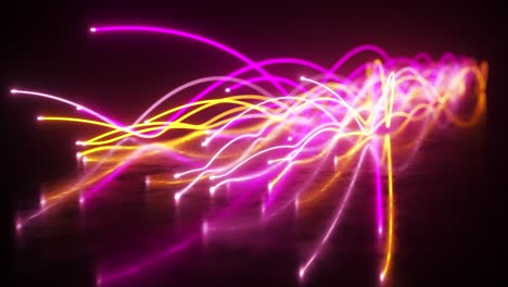 neon light lines abstract background