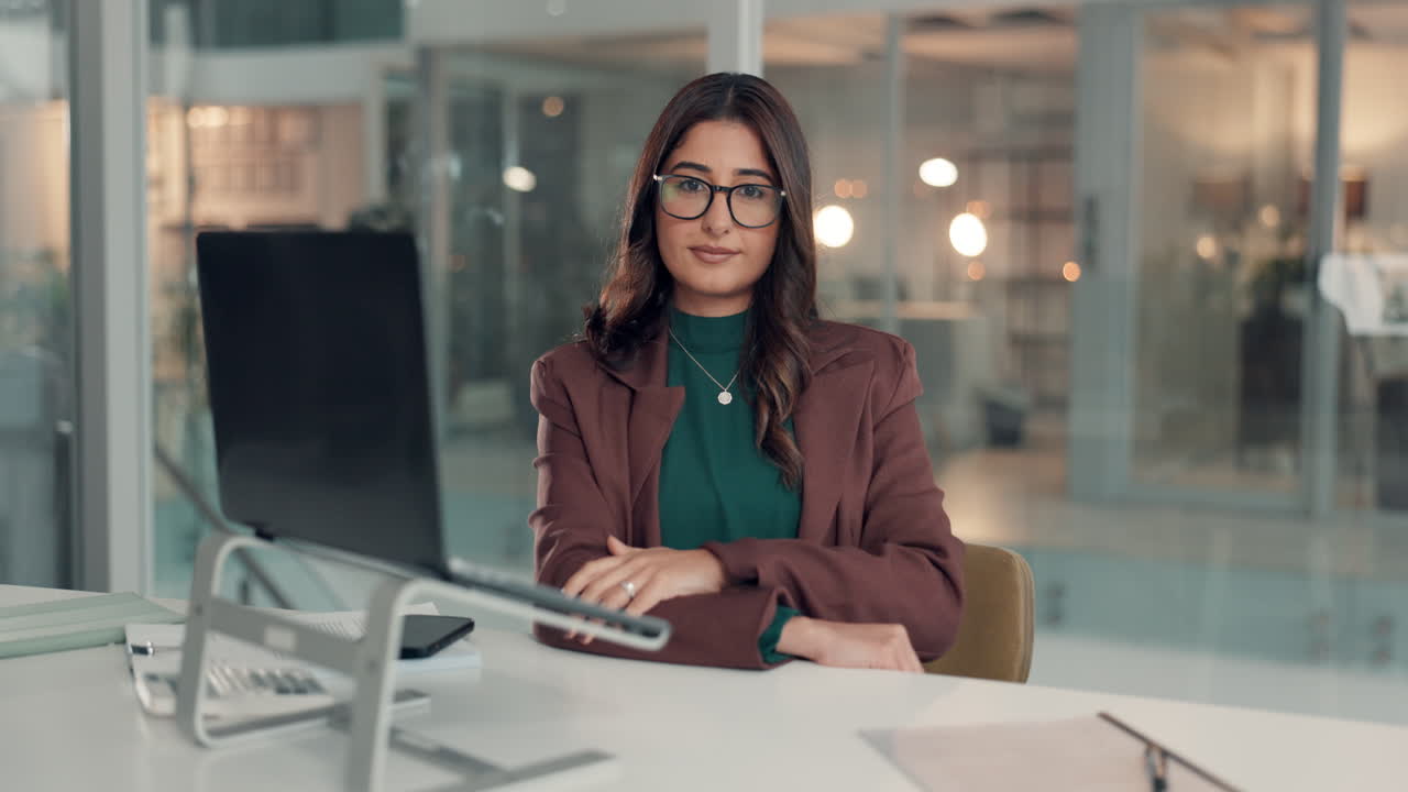 Portrait of a Smiling Businesswoman in Office