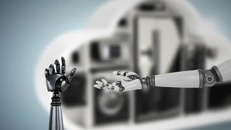 Animation-of-robotic-hands-over-blurred-background