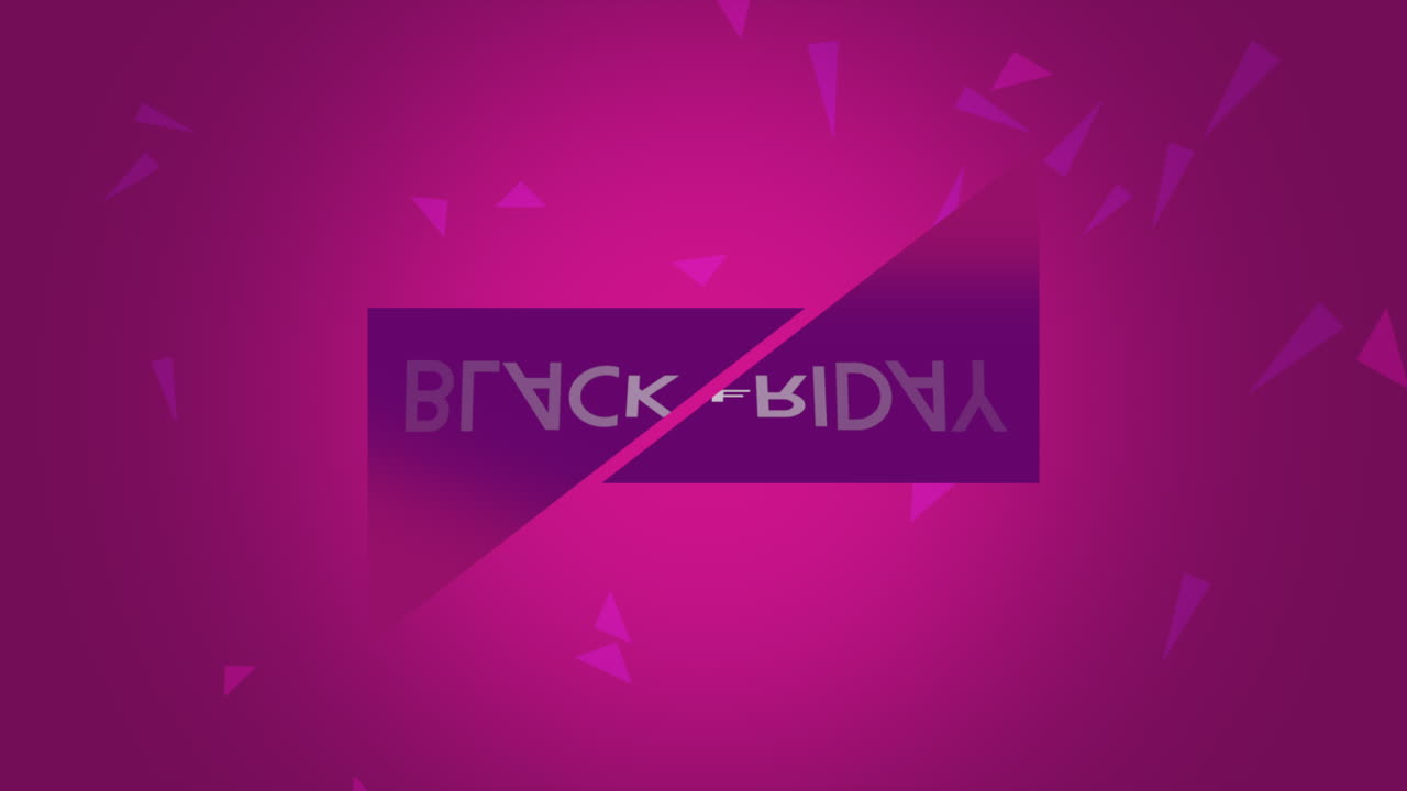 viernes negro con formas de memphis en degradado morado