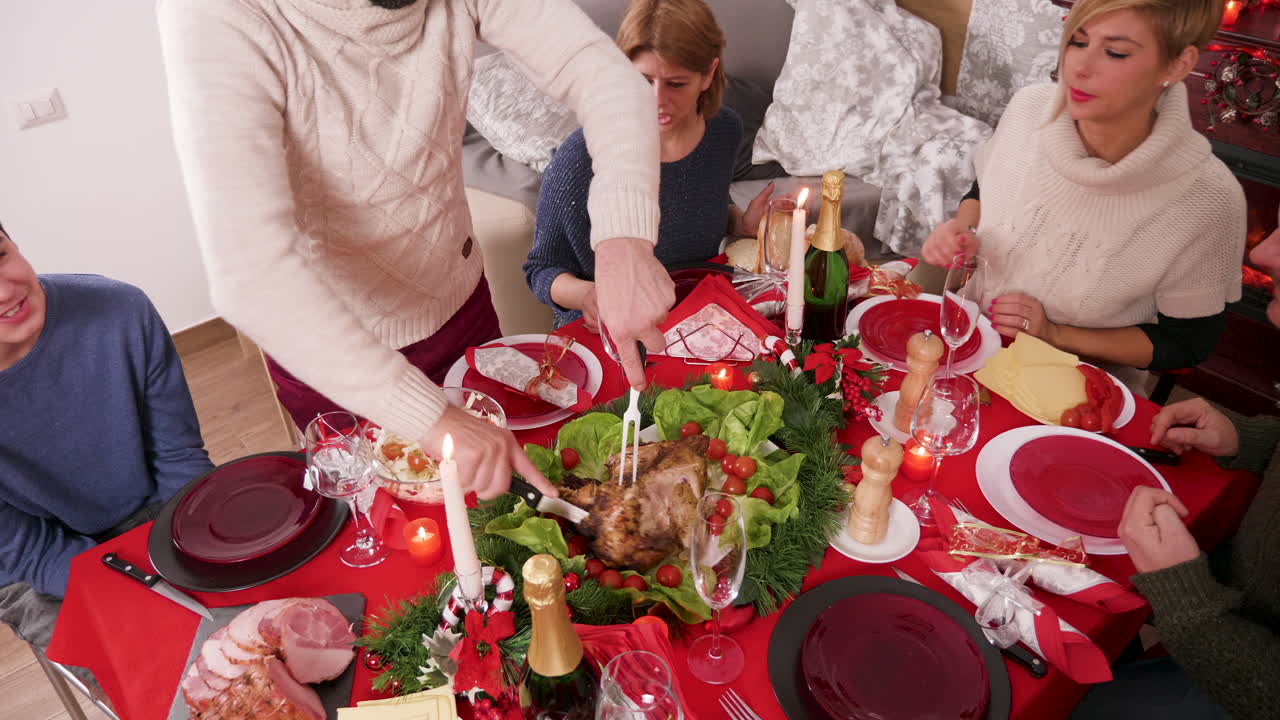 Julemiddag med familie og venner