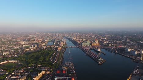 Drone Shot Over Dublin Port and Liffey Entrance - 4K Cinematic Drone Footage - Co.Dublin - Ireland 05.19