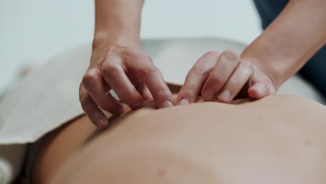 2 hands physiotherapy relax massage close up 4k