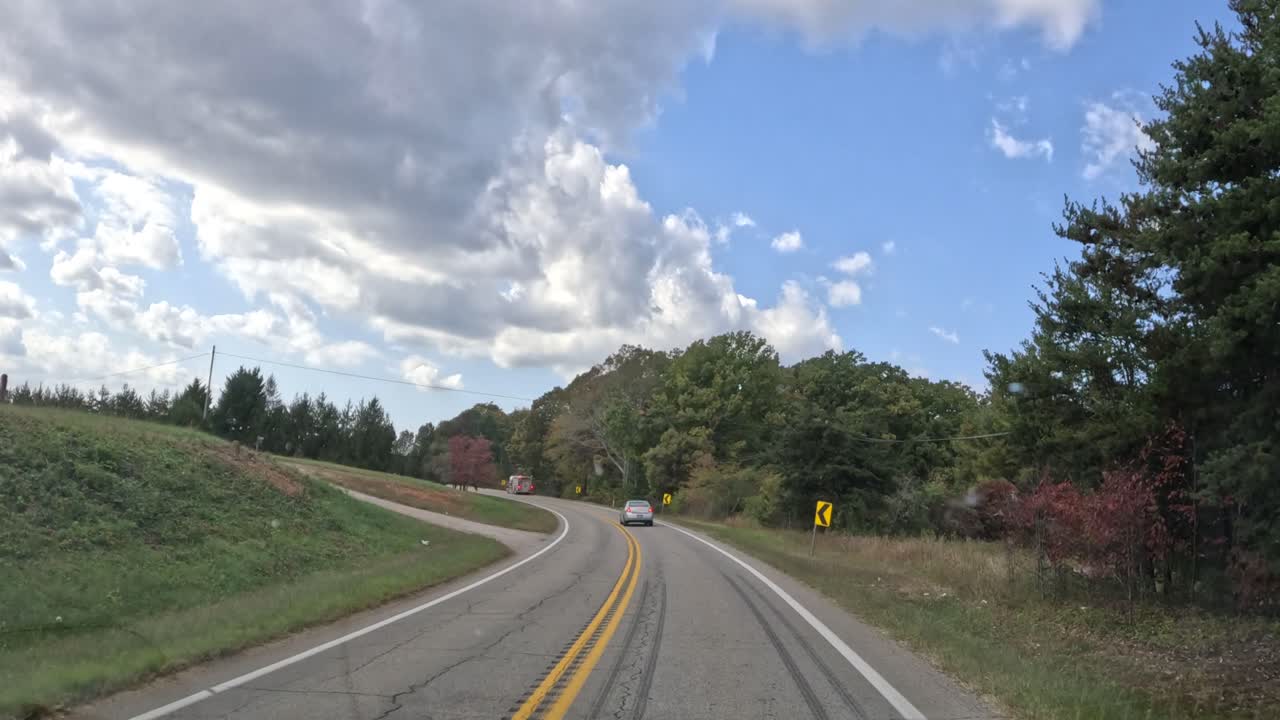 Dashcam footage in Virginia USA