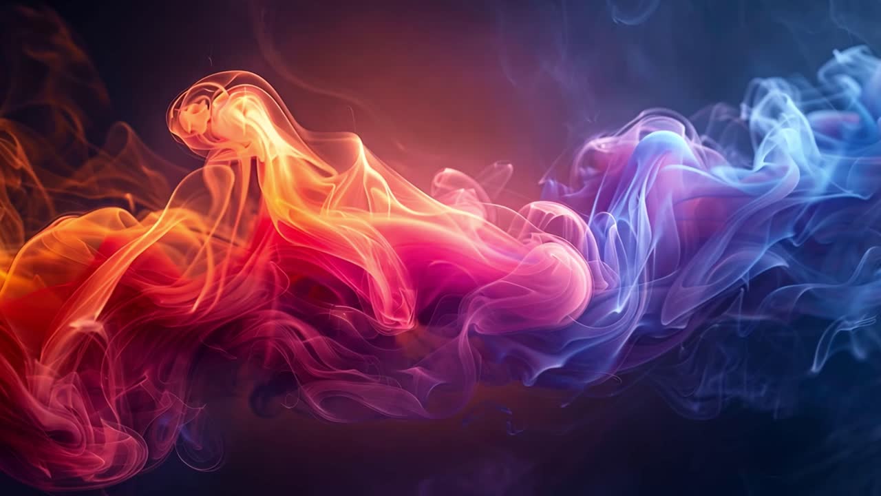 Sfondio di fumo colorato astratto