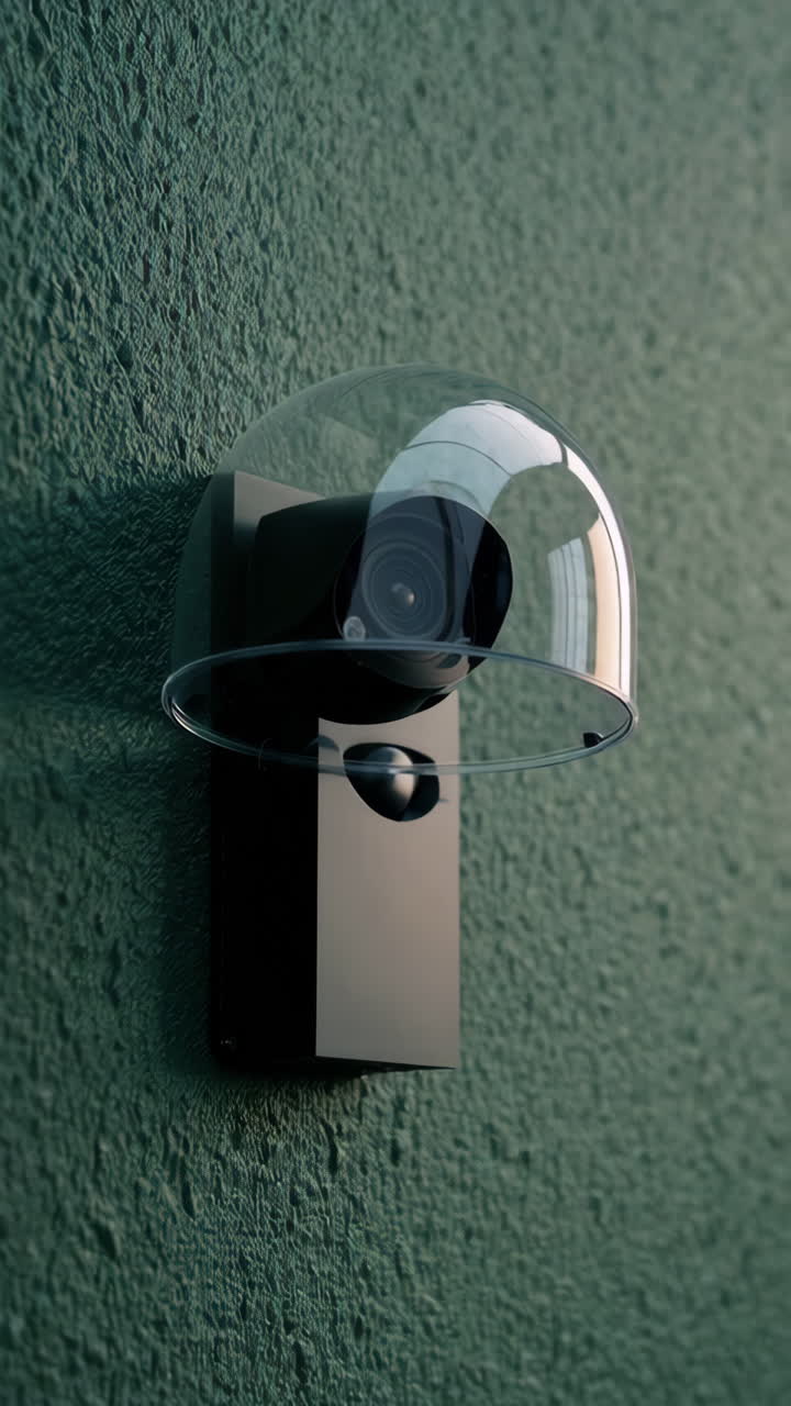 Wall-mounted security camera
