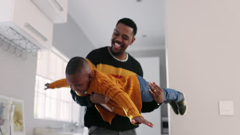 Airplane,-love-and-father-with-boy-child