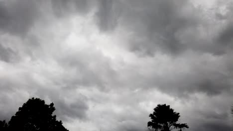 Timelapse-of-monsoon-clouds,-Rainy-weather-in-India,-Rain-Clouds,-Weather-during-cyclone