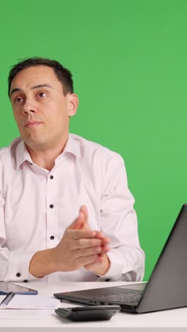 office worker sleeping at work gets caught by his boss