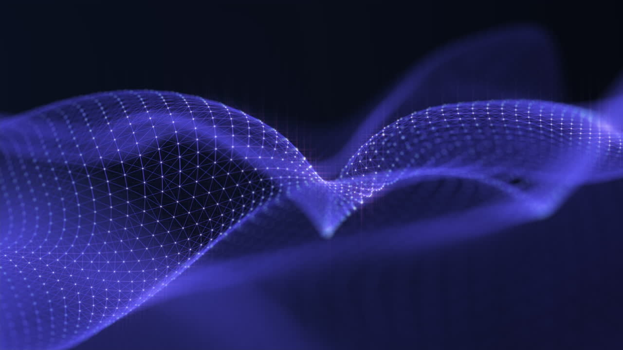 Minimal Wavy Dot Network Background Seamless Loop