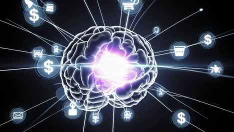 brain connected to global network