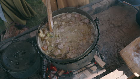 medieval cooking demonstration
